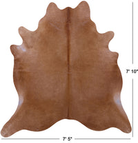 Thumbnail for Brown Natural Cowhide Rug - XX-Large 7' 10
