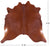 Dark Brown Natural Cowhide Rug - Large 6' 8"H x 6' 10"W