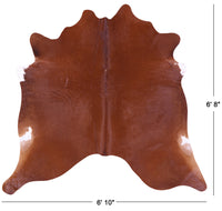 Thumbnail for Dark Brown Natural Cowhide Rug - Large 6' 8