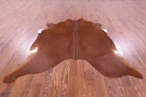 Dark Brown Natural Cowhide Rug - Large 6' 8