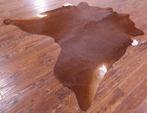 Dark Brown Natural Cowhide Rug - Large 6' 8