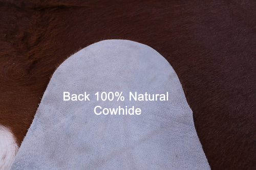 Dark Brown Natural Cowhide Rug - Large 6' 8