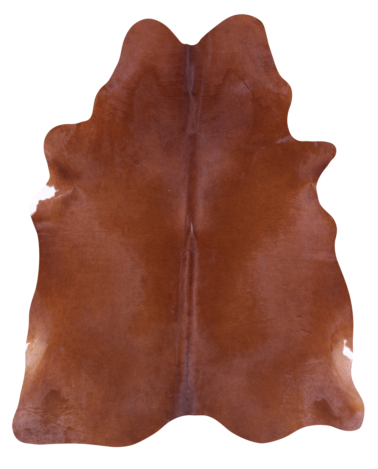 Dark Brown Natural Cowhide Rug - X-Large 7' 0"H x 5' 8"W