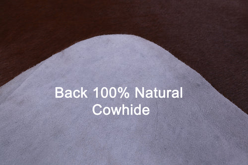 Dark Brown Natural Cowhide Rug - X-Large 7' 0