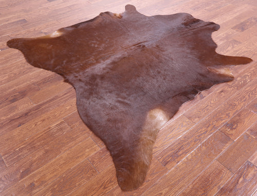 Brown Natural Cowhide Rug - Large 6' 9