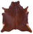 Brown Natural Cowhide Rug - Large 6' 9"H x 6' 7"W