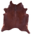 Dark Brown Natural Cowhide Rug - X-Large 7' 0"H x 6' 5"W