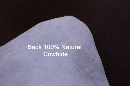 Dark Brown Natural Cowhide Rug - X-Large 7' 0