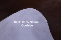 Thumbnail for Brown Natural Cowhide Rug - X-Large 7' 1