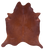 Brown Natural Cowhide Rug - X-Large 7' 7"H x 6' 7"W