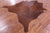 Brown Natural Cowhide Rug - X-Large 7' 7"H x 6' 7"W