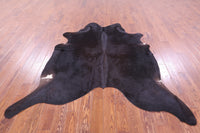 Thumbnail for Black Natural Cowhide Rug - X-Large 7' 0