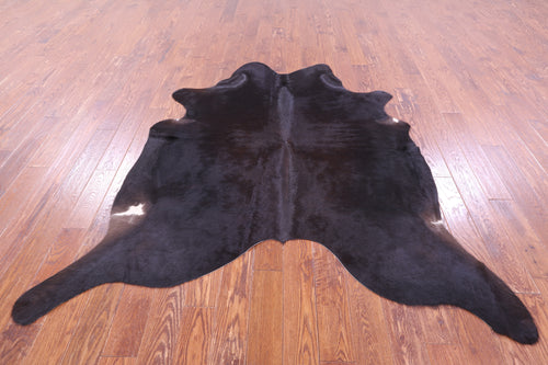 Black Natural Cowhide Rug - X-Large 7' 0