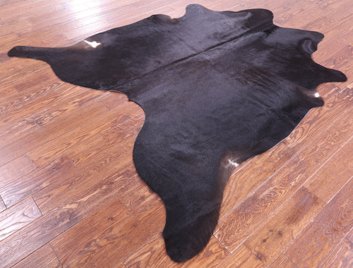 Black Natural Cowhide Rug - X-Large 7' 0