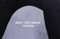 Thumbnail for Black Natural Cowhide Rug - X-Large 7' 0