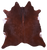 Brown Natural Cowhide Rug - Large 6' 8"H x 6' 0"W