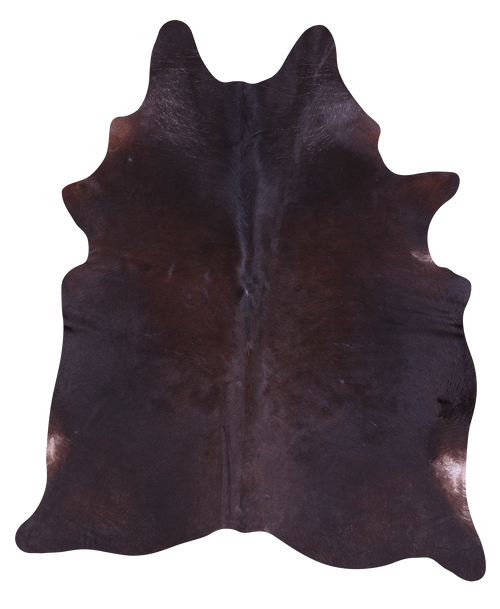 Dark Brown Natural Cowhide Rug - X-Large 7' 0