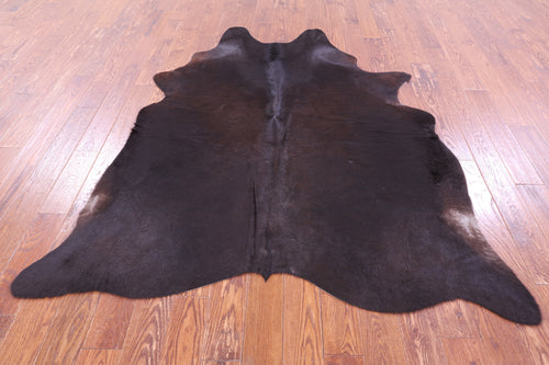 Dark Brown Natural Cowhide Rug - X-Large 7' 0
