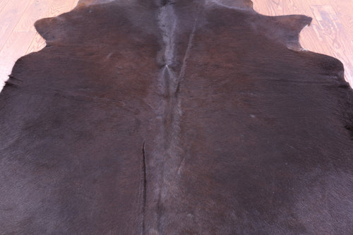 Dark Brown Natural Cowhide Rug - X-Large 7' 0