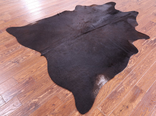 Dark Brown Natural Cowhide Rug - X-Large 7' 0