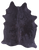 Black Natural Cowhide Rug - Large 6' 10"H x 5' 7"W