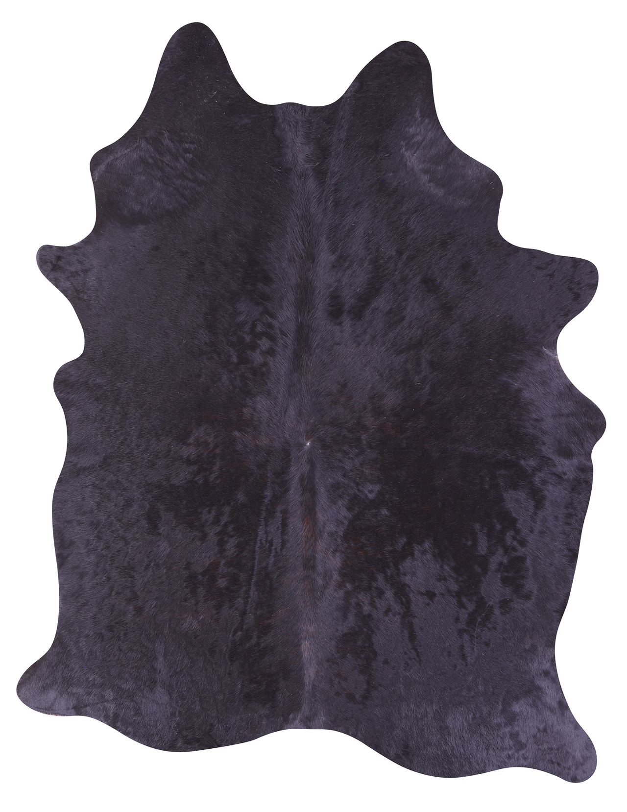 Black Natural Cowhide Rug - Large 6' 10"H x 5' 7"W