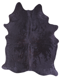 Thumbnail for Black Natural Cowhide Rug - Large 6' 10