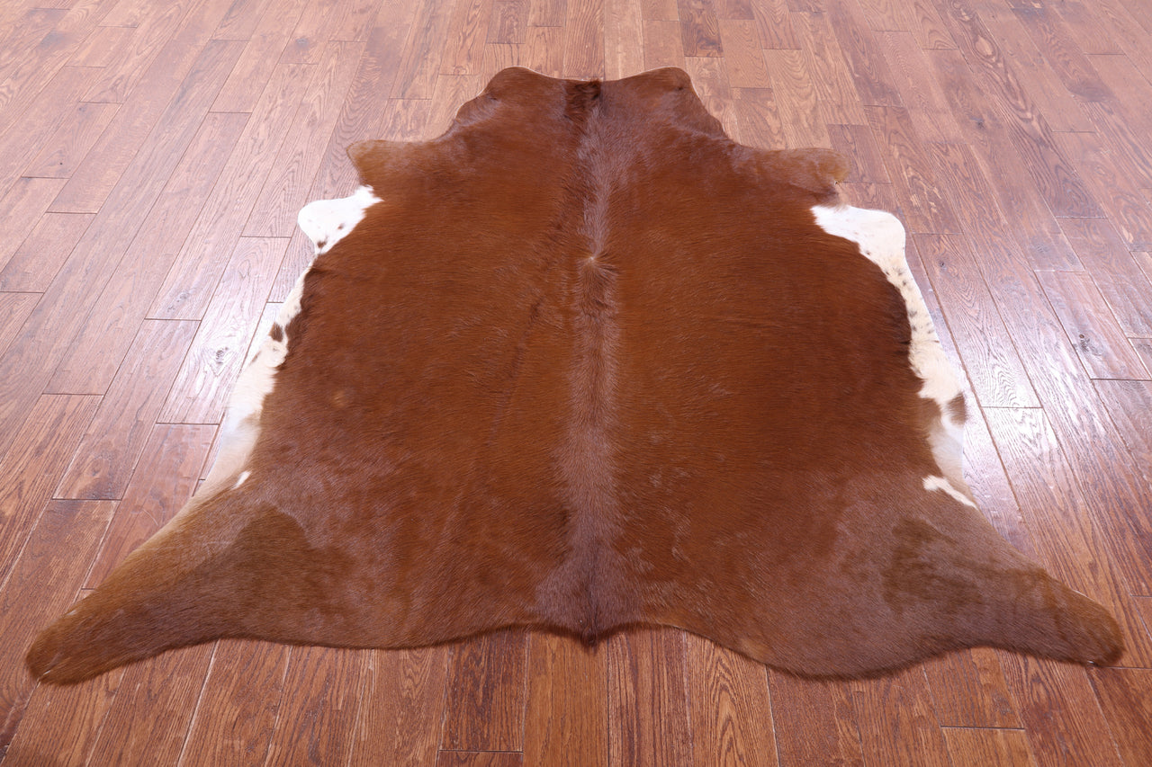 Brown Natural Cowhide Rug - Large 6' 7"H x 5' 9"W