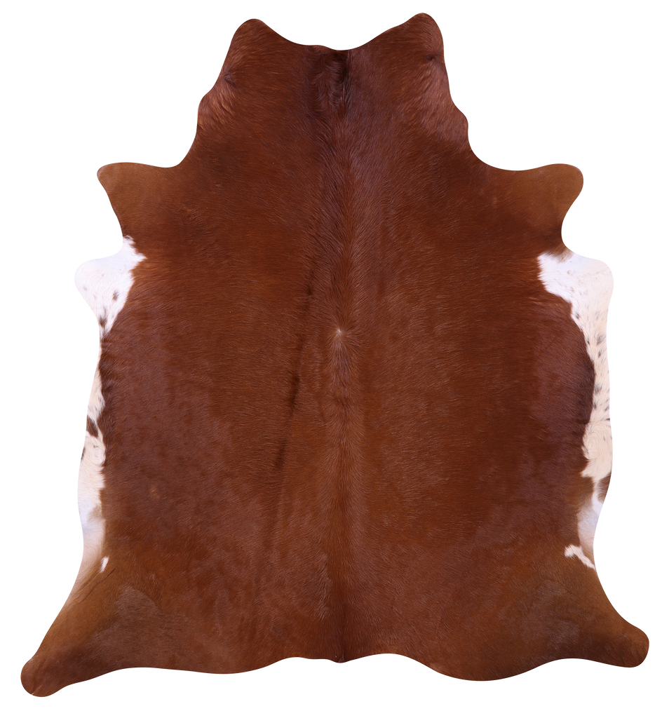 Brown Natural Cowhide Rug - Large 6' 7"H x 5' 9"W