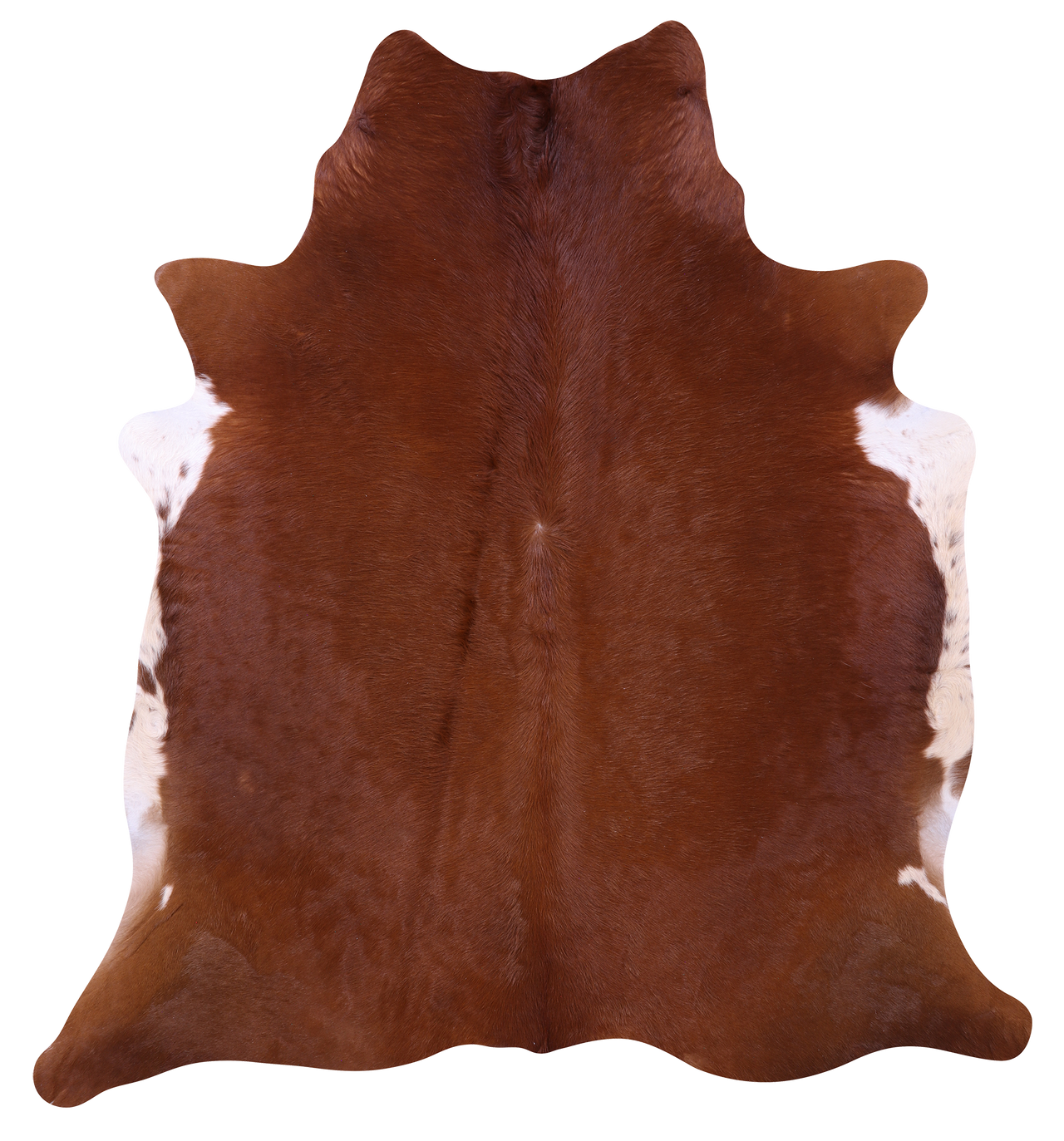 Brown Natural Cowhide Rug - Large 6' 7"H x 5' 9"W