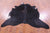 Black Natural Cowhide Rug - X-Large 7' 2"H x 6' 2"W