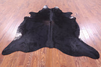 Thumbnail for Black Natural Cowhide Rug - X-Large 7' 2