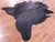 Black Natural Cowhide Rug - X-Large 7' 2"H x 6' 2"W