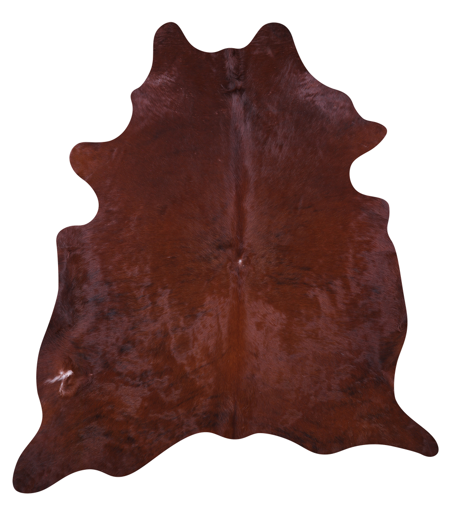 Brown Natural Cowhide Rug - X-Large 7' 1"H x 6' 3"W