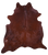 Brown Natural Cowhide Rug - X-Large 7' 1"H x 6' 3"W