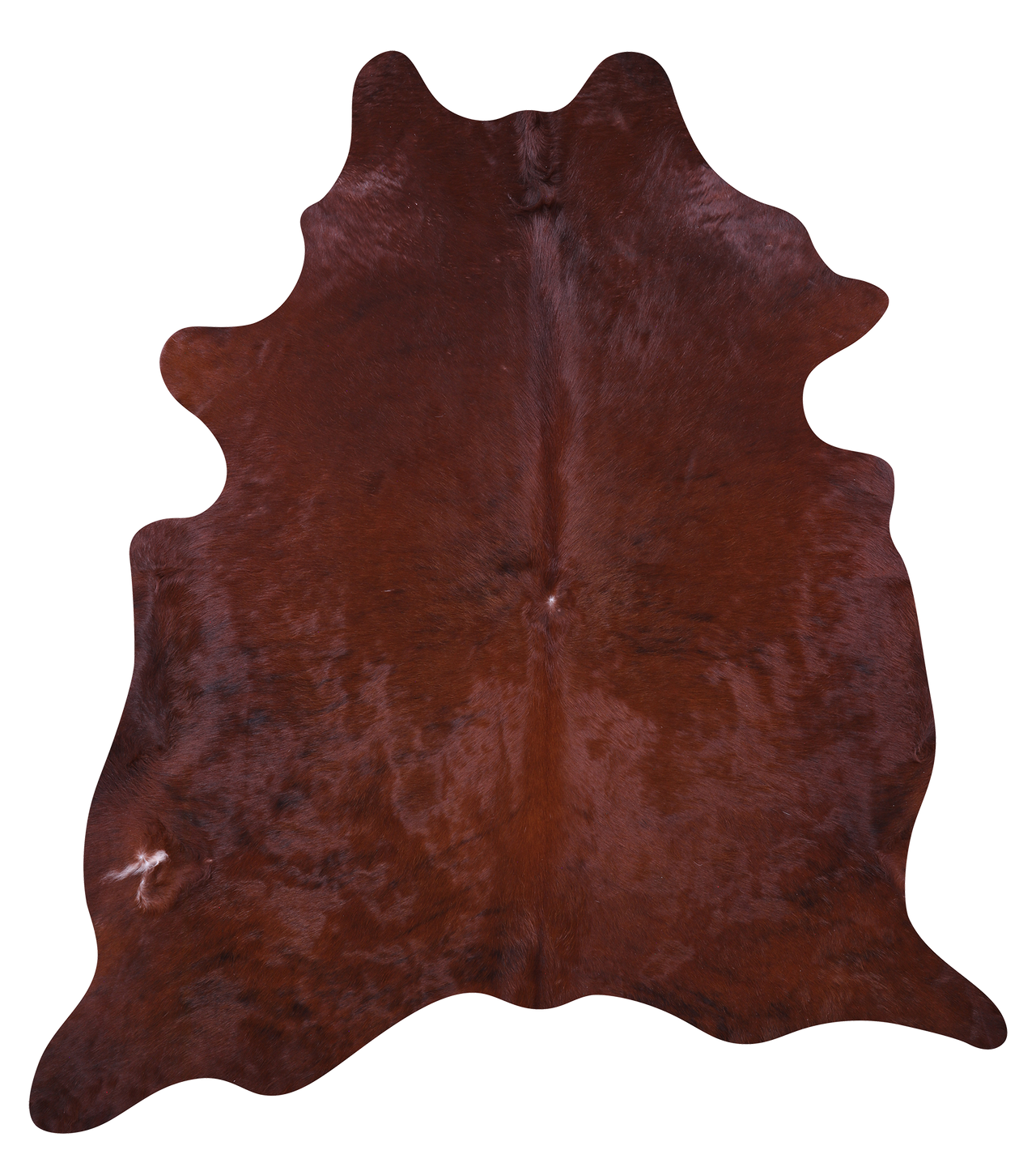 Brown Natural Cowhide Rug - X-Large 7' 1"H x 6' 3"W