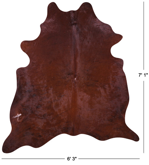 Brown Natural Cowhide Rug - X-Large 7' 1