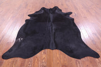 Thumbnail for Black Natural Cowhide Rug - X-Large 7' 2
