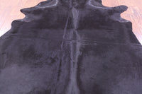 Thumbnail for Black Natural Cowhide Rug - X-Large 7' 2