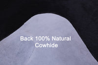 Thumbnail for Black Natural Cowhide Rug - X-Large 7' 2
