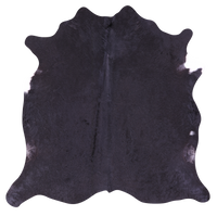 Thumbnail for Black Natural Cowhide Rug - Large 6' 8