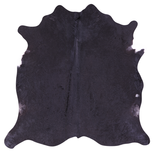 Black Natural Cowhide Rug - Large 6' 8