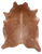 Light Brown Natural Cowhide Rug - X-Large 7' 0"H x 5' 6"W