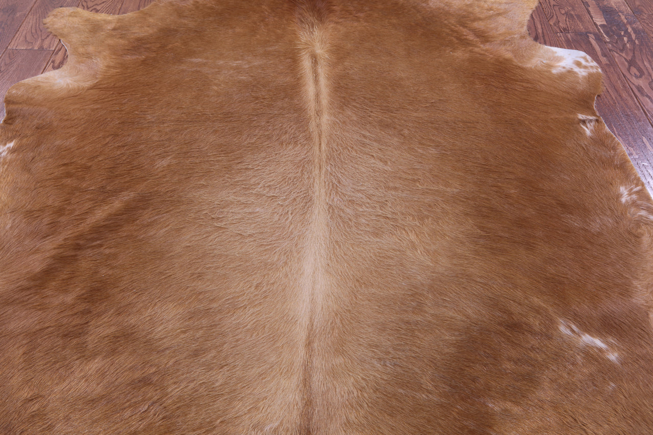 Light Brown Natural Cowhide Rug - X-Large 7' 0"H x 5' 6"W