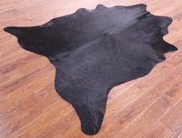 Thumbnail for Black Natural Cowhide Rug - X-Large 7' 2
