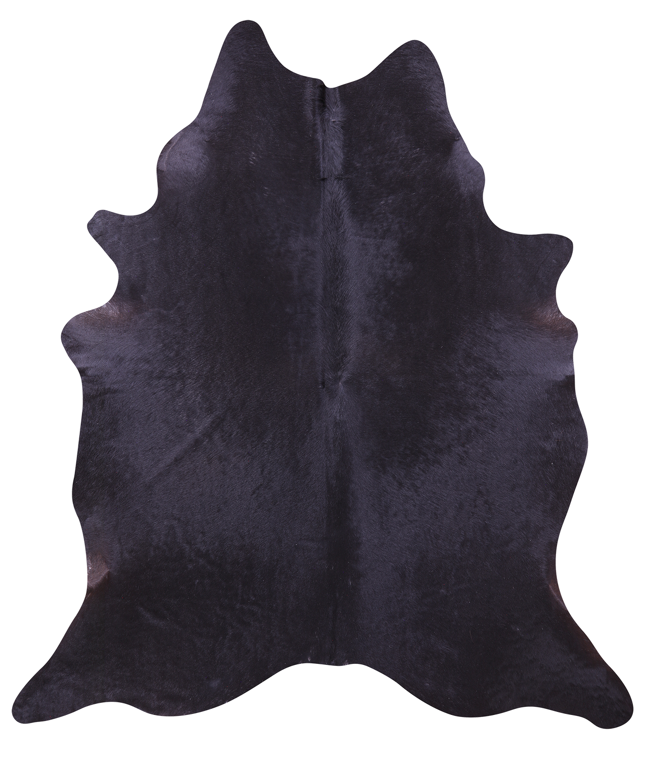 Black Natural Cowhide Rug - X-Large 7' 2"H x 6' 1"W