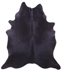 Thumbnail for Black Natural Cowhide Rug - X-Large 7' 2
