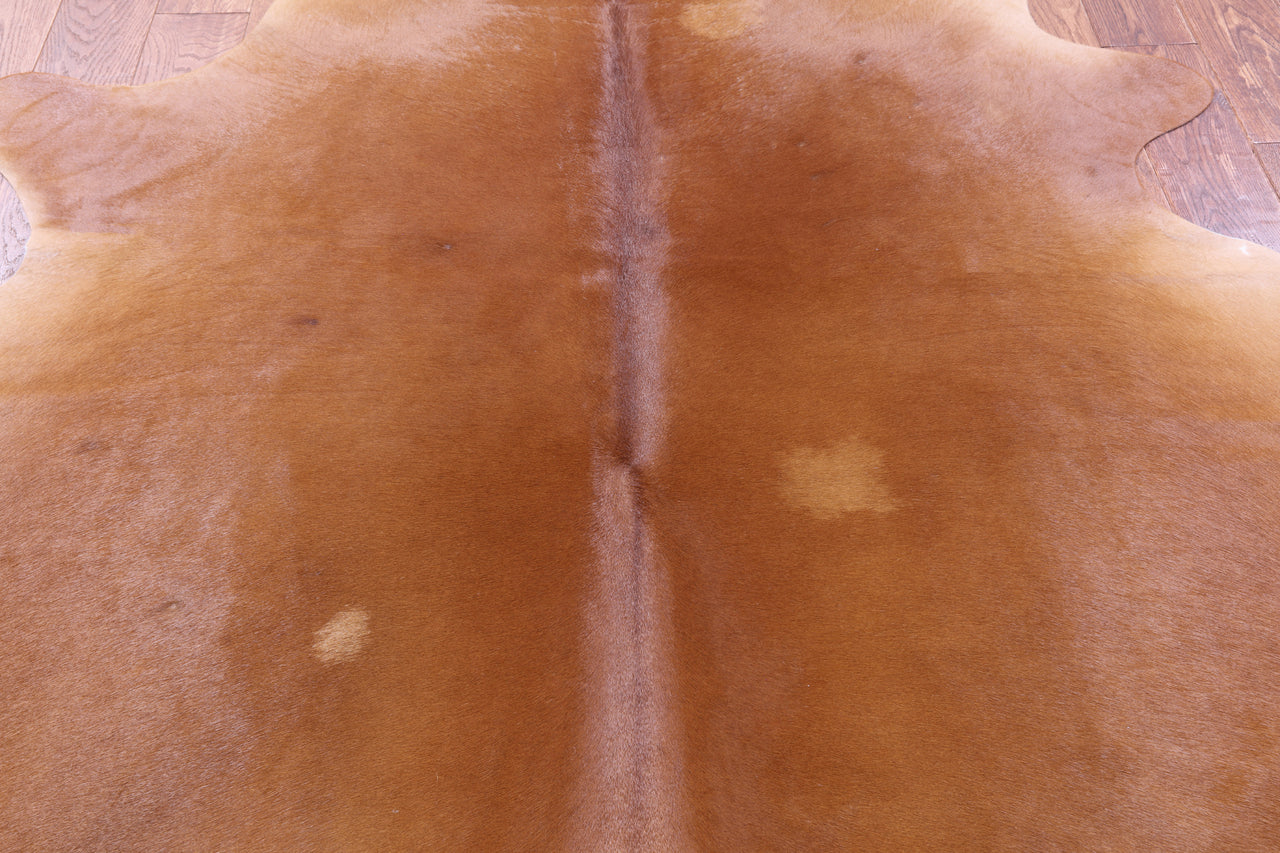 Brown Natural Cowhide Rug - Large 6' 5"H x 6' 3"W