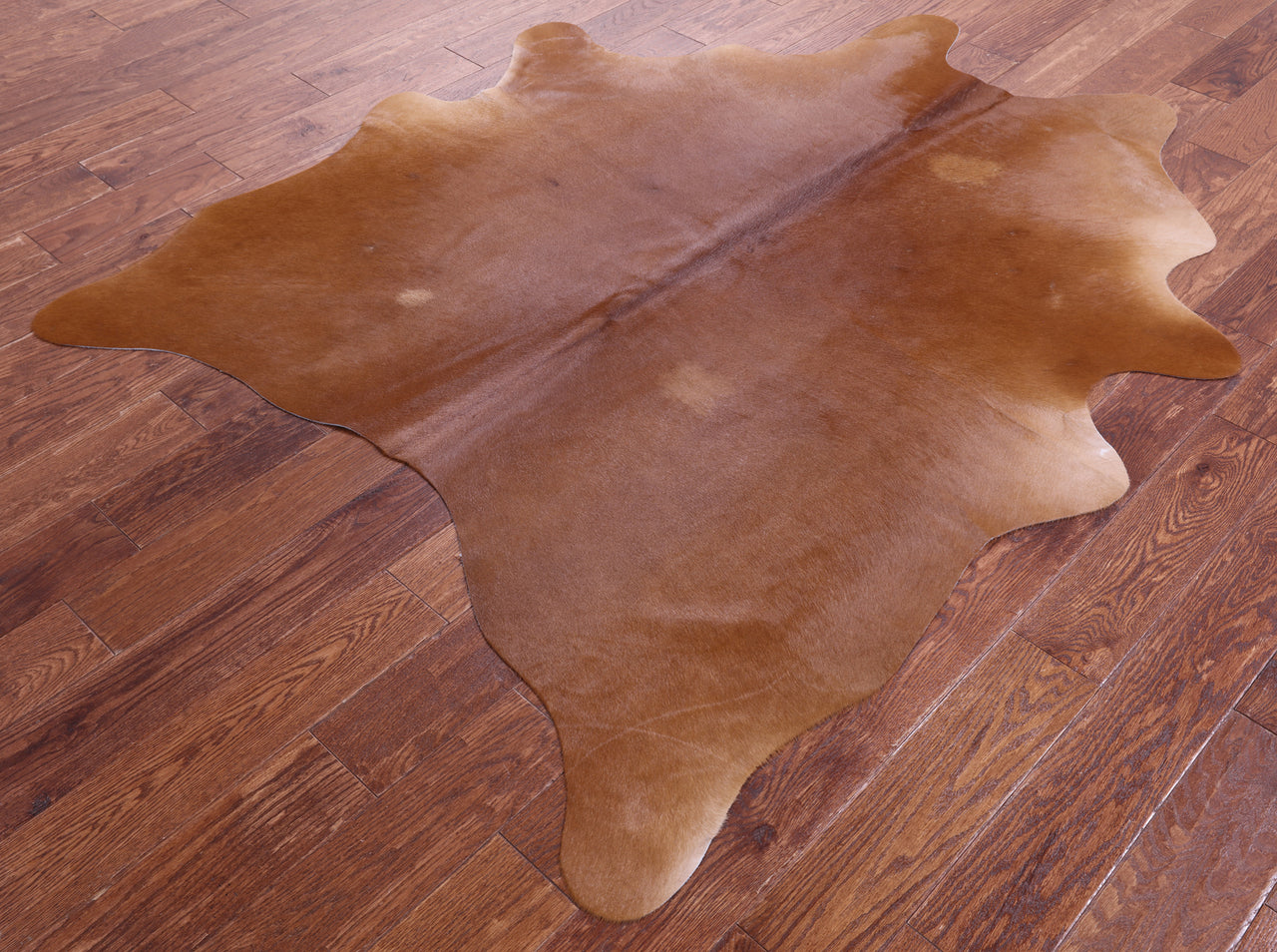 Brown Natural Cowhide Rug - Large 6' 5"H x 6' 3"W