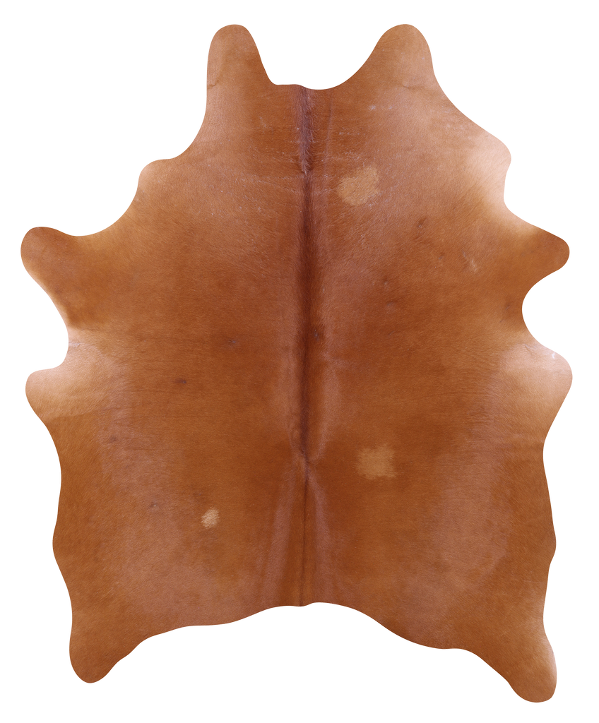 Brown Natural Cowhide Rug - Large 6' 5"H x 6' 3"W
